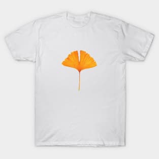 Golden Yellow Ginkgo Leaf T-Shirt